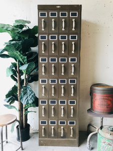 Amazing Vintage Industrial Parts Cabinet