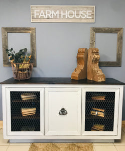 Extra Large Farmhouse TV Stand or Buffet