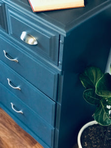 Navy Blue Chest of Drawers