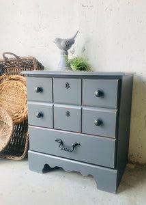 Cute Gray Single Nightstand