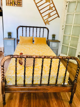 Load image into Gallery viewer, Adorable Vintage Spindle Twin Bed Frame