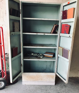 Awesome Rusty Industrial Metal Storage Cabinet