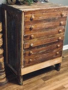 Amazing Old Handmade Wood Chest