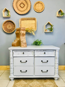 Pretty Coastal Credenza Cabinet