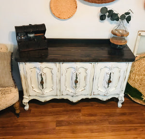 Farmhouse Ornate TV Stand or Accent Table