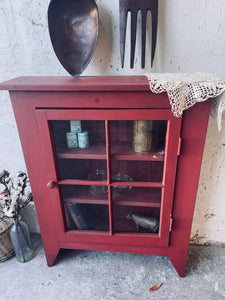 Primitive Accent Display Cabinet