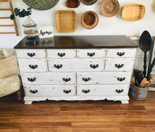 Load image into Gallery viewer, Solid wood Farmhouse Long Dresser with 11 Drawers