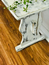 Load image into Gallery viewer, Adorable Vintage Small Wood Entryway Bench