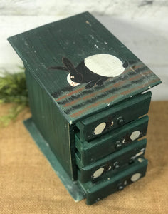 Adorable painted cubby box