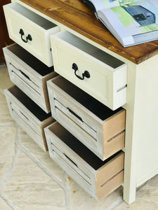 Adorable Farmhouse Bin Cabinet