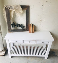 Load image into Gallery viewer, Pretty Modern Farmhouse Entryway Table
