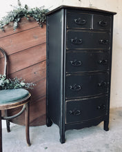 Load image into Gallery viewer, Tall Moody Antique Chest of Drawers