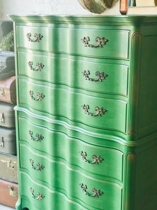 Beautiful Serpentine Tall Chest of Drawers