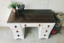 Load image into Gallery viewer, Vintage Rustic Farmhouse Desk