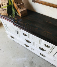 Load image into Gallery viewer, Pretty Rustic Farmhouse Buffet or TV Stand