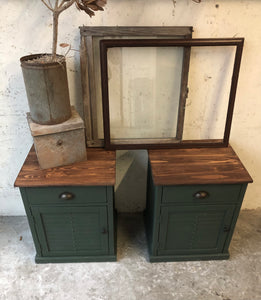 Modern Industrial End Table or Nightstand Set (2pc)