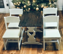 Load image into Gallery viewer, Teeny Tiny Toddler Farmhouse Table &amp; Chairs