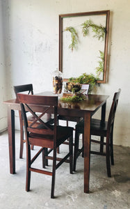 Modern Farmhouse High Top Table & Chairs