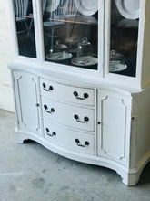 Load image into Gallery viewer, Pristine Vintage Farmhouse China Cabinet