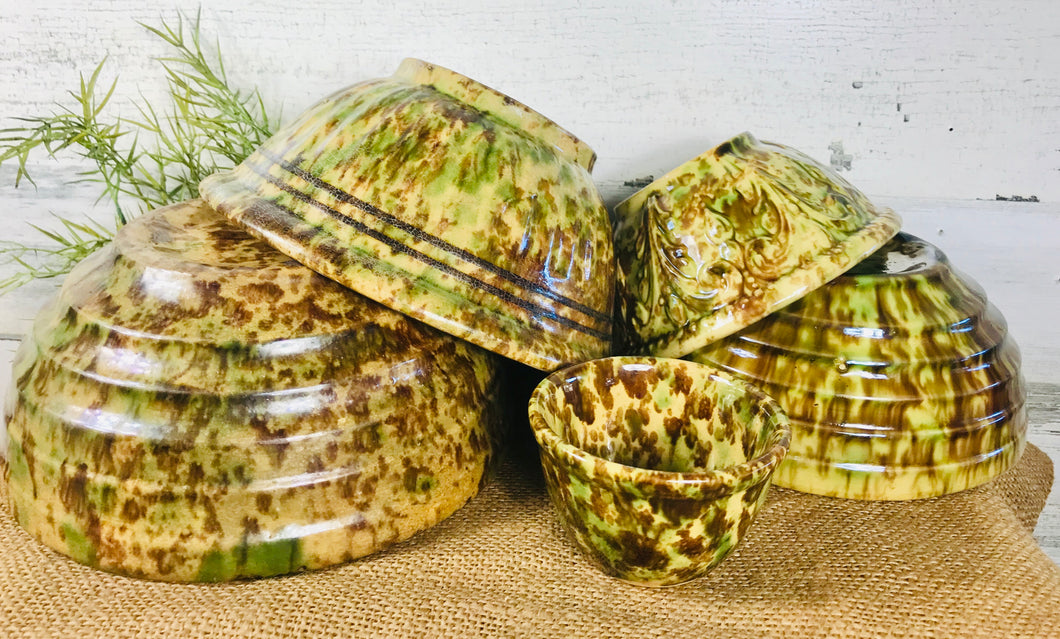 Retro bowl set (5pc)