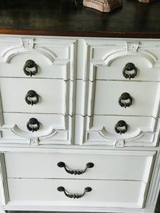 Beautiful Vintage Farmhouse Tall Chest of Drawers