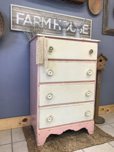 Load image into Gallery viewer, Shabby Chic Vintage Chest of Drawers