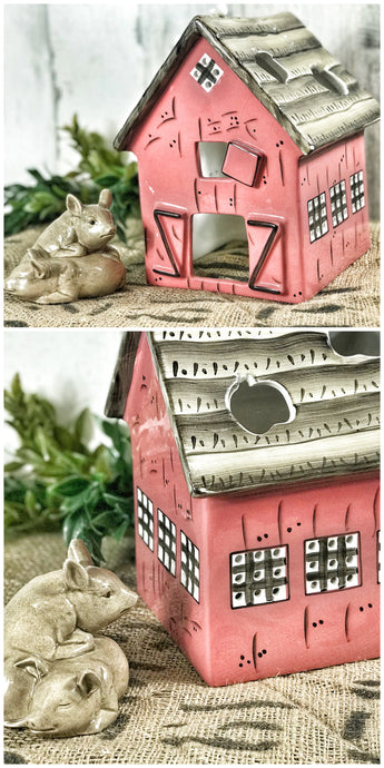 Ceramic piggy & barn