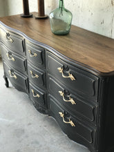 Load image into Gallery viewer, Moody Large Vintage Dresser, Buffet, or TV Stand