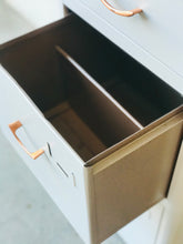 Load image into Gallery viewer, Adorable Vintage Industrial Rolling File Cabinet