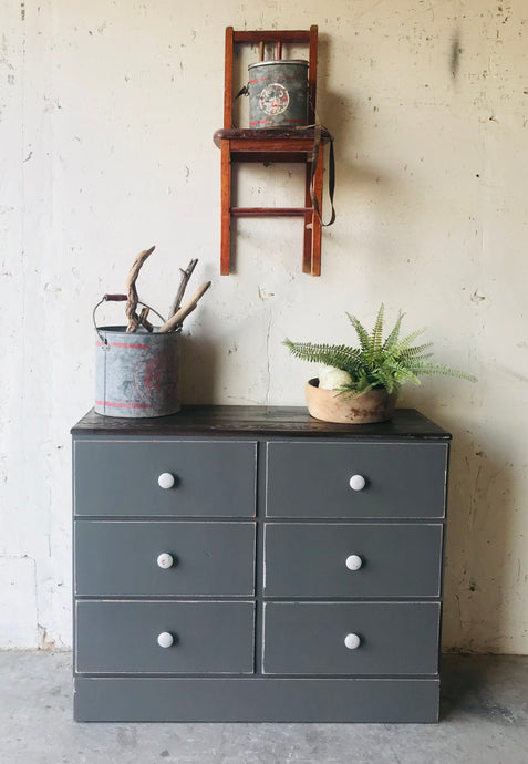 Adorable Petite Vintage Farmhouse Dresser