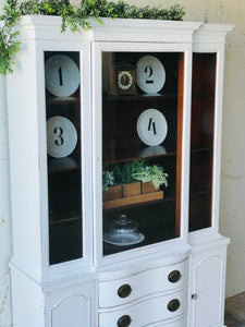 Beautiful Vintage Farmhouse China Cabinet