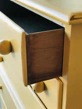 Load image into Gallery viewer, Adorable Vintage Yellow Chest of Drawers