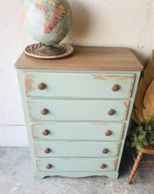 Load image into Gallery viewer, Pretty Chippy Coastal Chest of Drawers