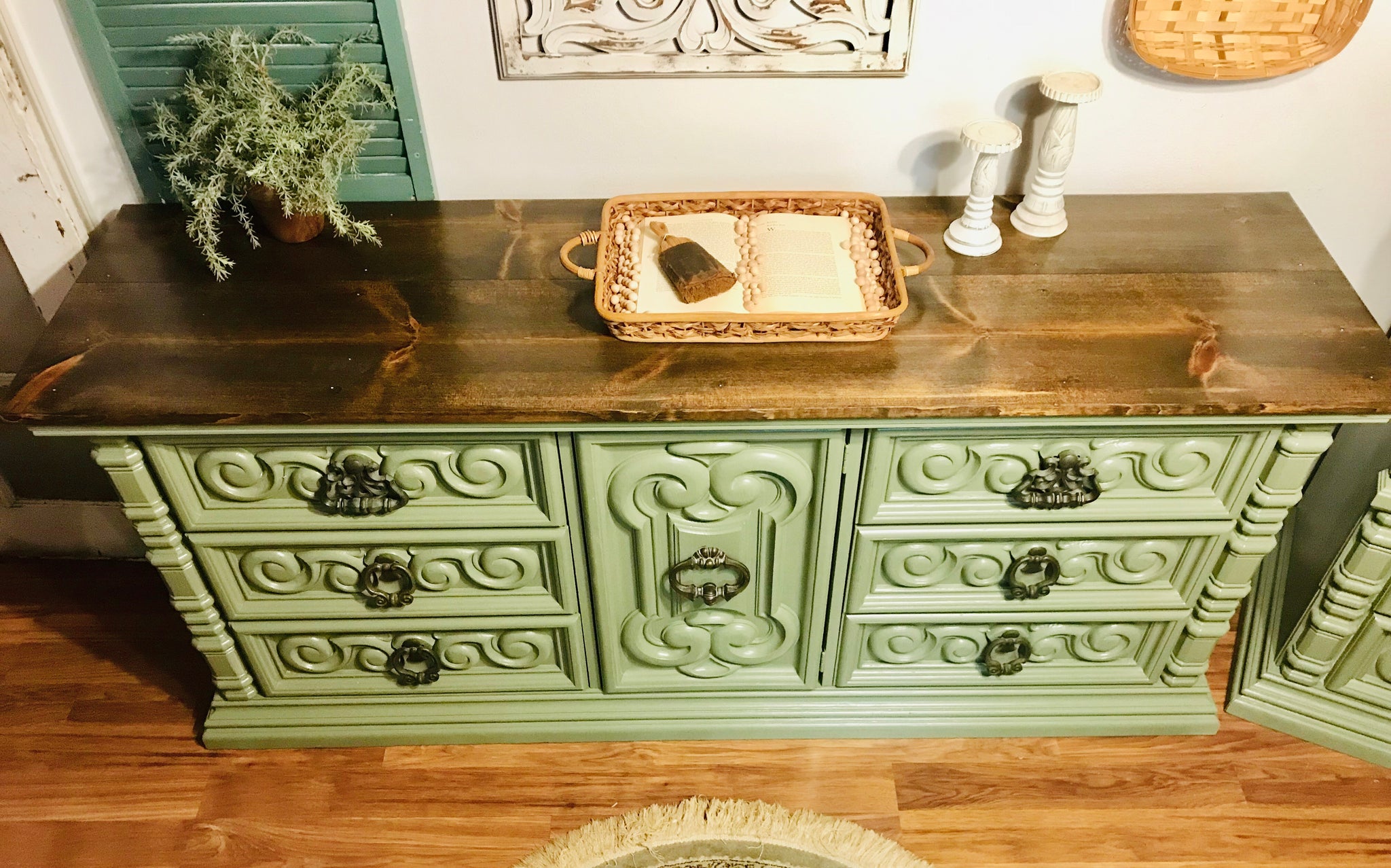 Amazing Sage Green Armoire and Long Dresser Set Farmhouse Friar Amazing Sage Green Armoire and Long Dresser Set Farmhouse Friar