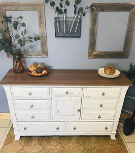 Modern Farmhouse Neutral Buffet or TV Stand