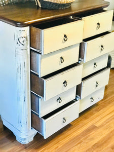 Pretty Solid Wood Farmhouse Chest of Drawers