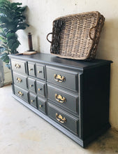 Load image into Gallery viewer, Moody Large Black Dresser or Buffet