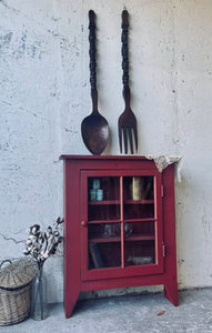 Primitive Accent Display Cabinet