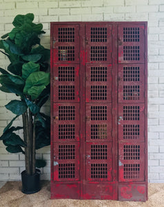 Amazing Salvaged Industrial Chippy Lockers