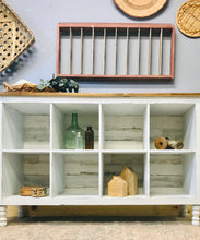 Load image into Gallery viewer, Beautiful Farmhouse Cubby TV Stand or Entryway Table