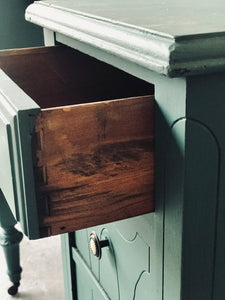 Beautiful Antique Repurposed Vanity Nightstand Set