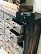 Load image into Gallery viewer, Farmhouse Apothecary Drawer Chest