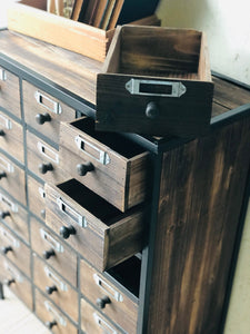 Farmhouse Apothecary Drawer Chest