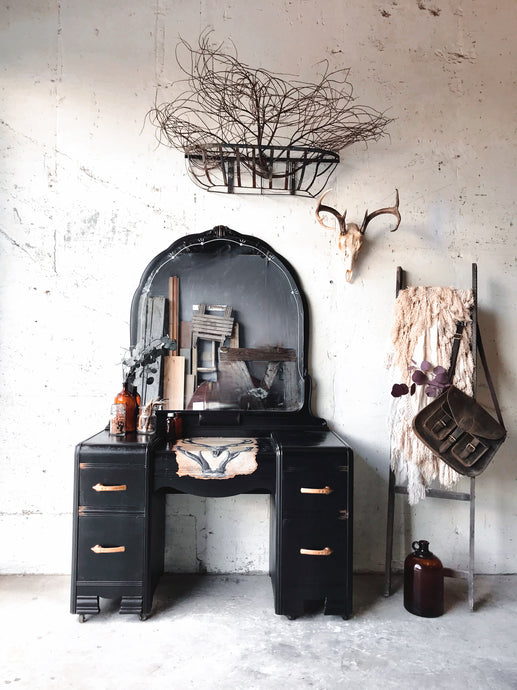 Moody Vintage Waterfall Vanity