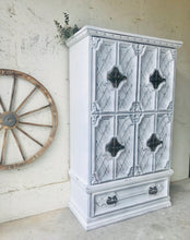 Load image into Gallery viewer, Stunning Large Vintage Farmhouse Armoire Chest of Drawers