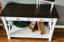 Load image into Gallery viewer, Farmhouse Cross Base Entryway Table