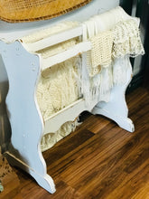 Load image into Gallery viewer, Adorable Large Vintage Wood Blanket Rack