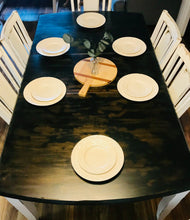 Load image into Gallery viewer, Perfect Large Farmhouse Table with 6 Chairs &amp; Leaf