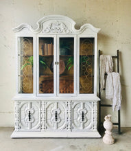 Load image into Gallery viewer, Stunning Large Vintage Farmhouse China Cabinet