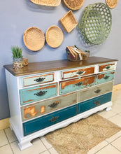 Load image into Gallery viewer, Chippy Coastal Blues Long Dresser